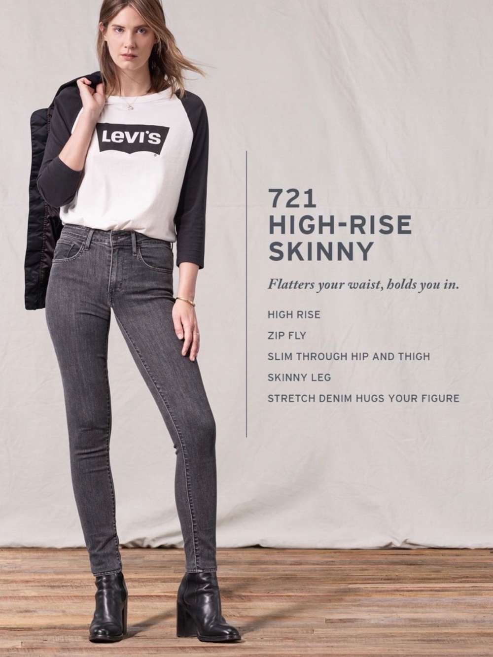 NWT black Levi's 724 High-Rise Slim Straight Jeans Women’s 6 Short